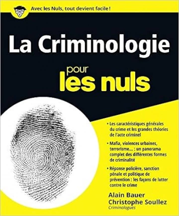 La criminologie pour les nuls (2e édition)  [Livres]