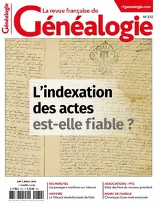 La Revue française de Généalogie - Juin-Juillet 2024  [Magazines]