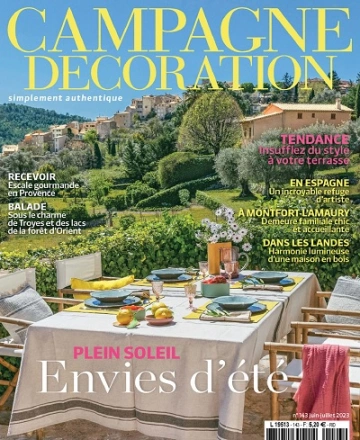 Campagne Décoration N°143 – Juin-Juillet 2023  [Magazines]