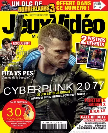 Jeux Vidéo Magazine N°224 – Septembre 2019  [Magazines]