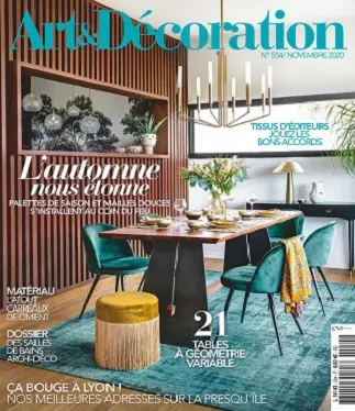 Art et Décoration N°554 – Novembre 2020  [Magazines]