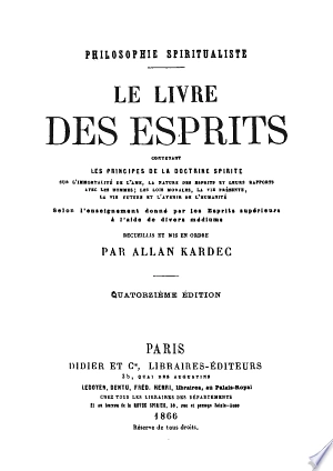 Le livre des esprits  [Livres]