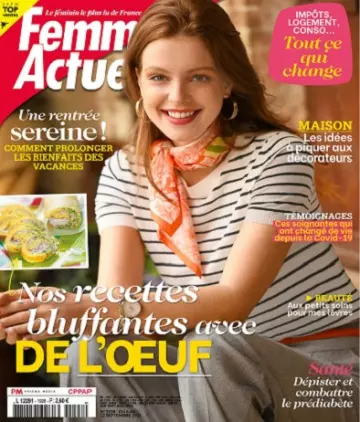 Femme Actuelle N°1928 Du 6 au 12 Septembre 2021  [Magazines]