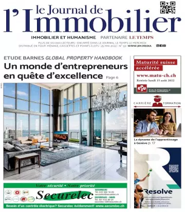 Journal de l’Immobilier N°33 Du 25 Mai 2022  [Magazines]