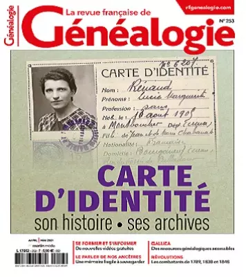 La Revue Française De Généalogie N°253 – Avril-Mai 2021  [Magazines]