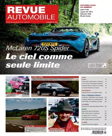 Revue Automobile N°35 Du 29 Août 2019  [Magazines]