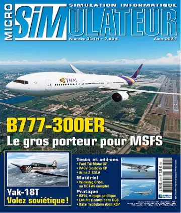 Micro Simulateur N°331 – Août 2021  [Magazines]