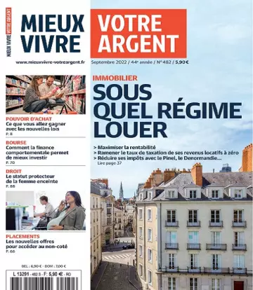 Mieux Vivre Votre Argent N°482 – Septembre 2022  [Magazines]