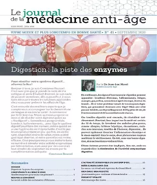 Le Journal De La Médecine Anti-Âge N°45 – Septembre 2020  [Magazines]