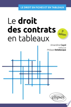 Le droit des contrats en tableaux  [Livres]