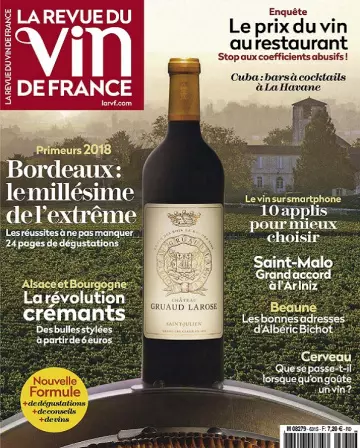 La Revue Du Vin De France N°631 – Mai 2019  [Magazines]