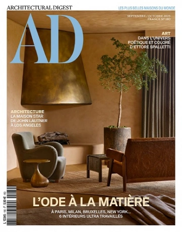 AD Architectural Digest N°180 – Septembre-Octobre 2023  [Magazines]