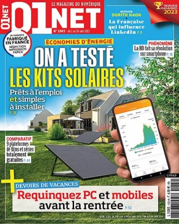 01Net N°1003 Du 2 au 30 Août 2023  [Magazines]