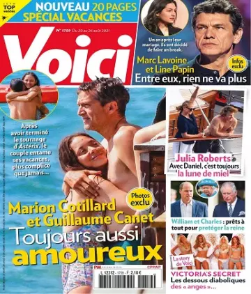 Voici N°1759 Du 20 au 26 Août 2021  [Magazines]