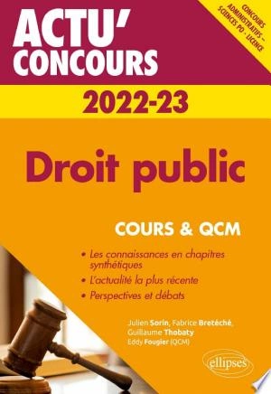 Droit public 2022-2023 - Cours et QCM  [Livres]