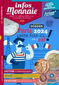 Infos Monnaie N.92 - Juillet-Août-Septembre 2024  [Magazines]