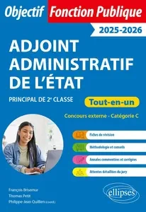 Adjoint administratif de l'état 2025-2026  [Livres]