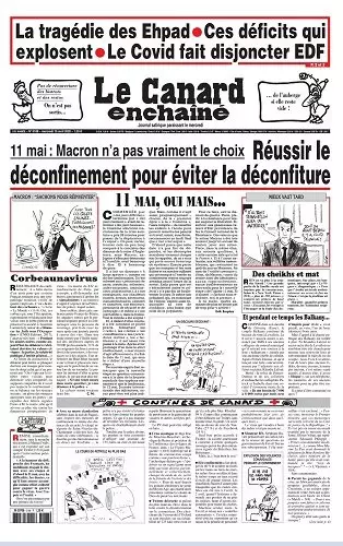 Le canard enchaîné N° 5188 du Mercredi 15 avril 2020  [Journaux]